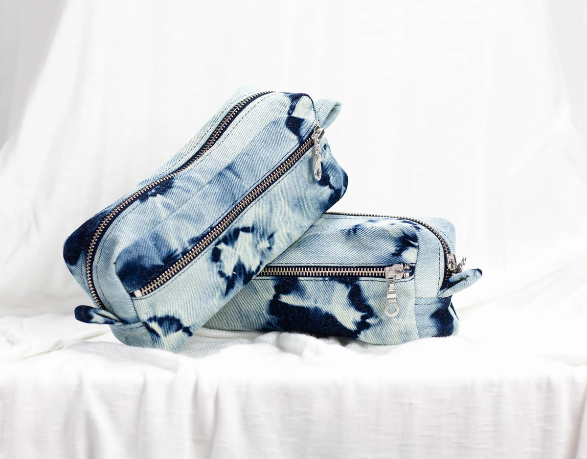 Brick case - Tie dye blue jeans