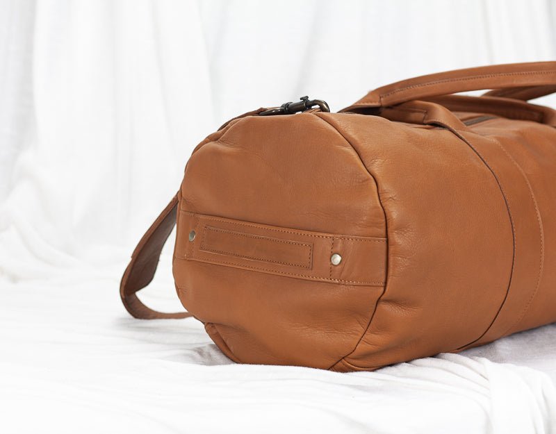Nestor duffel bag - Brown leather - milloobags