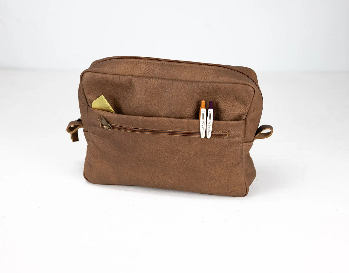 Ydra organizer - Distressed Brown leather