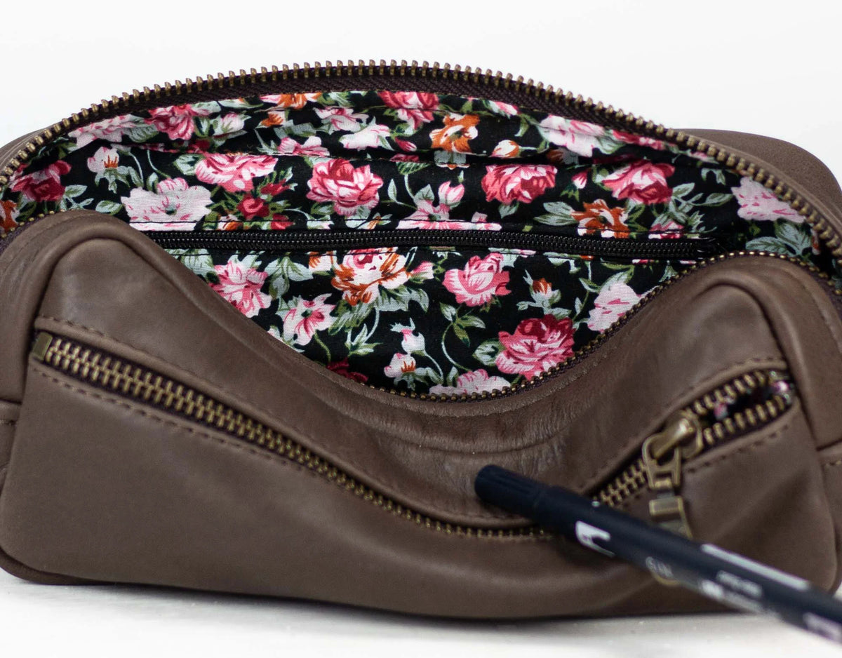 Brick case - Terra brown leather