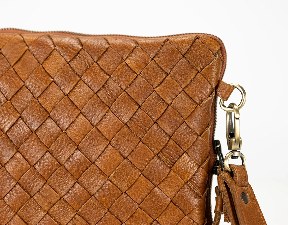 Athena Tablet Clutch - Brown