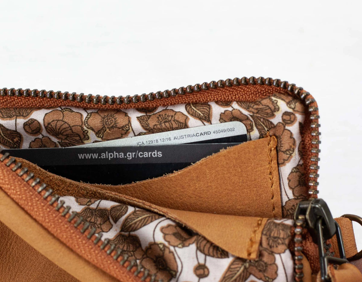 Myrto wallet - Peru Brown leather