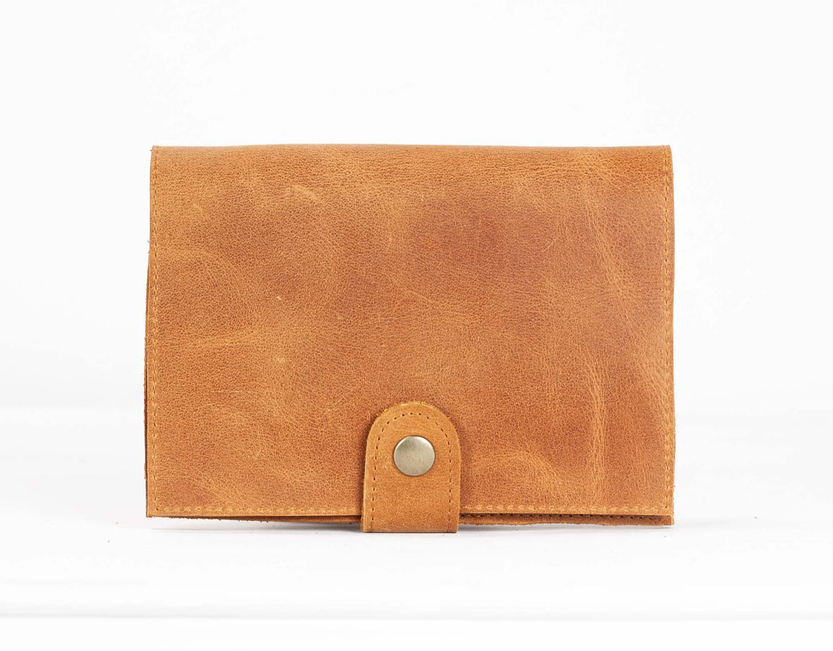 Iole wallet - Brown leather