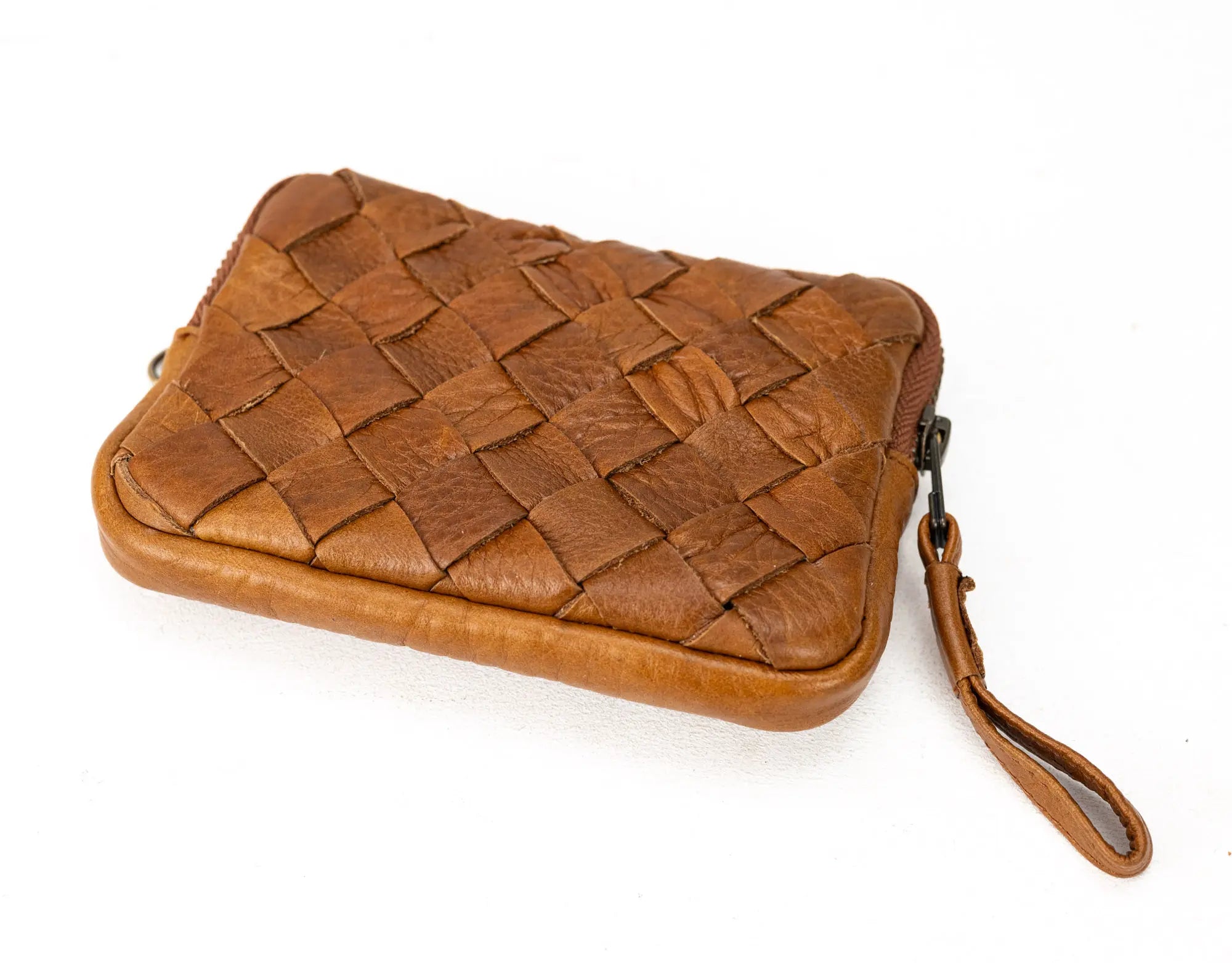 Antheia Mini wallet - Brown Leather