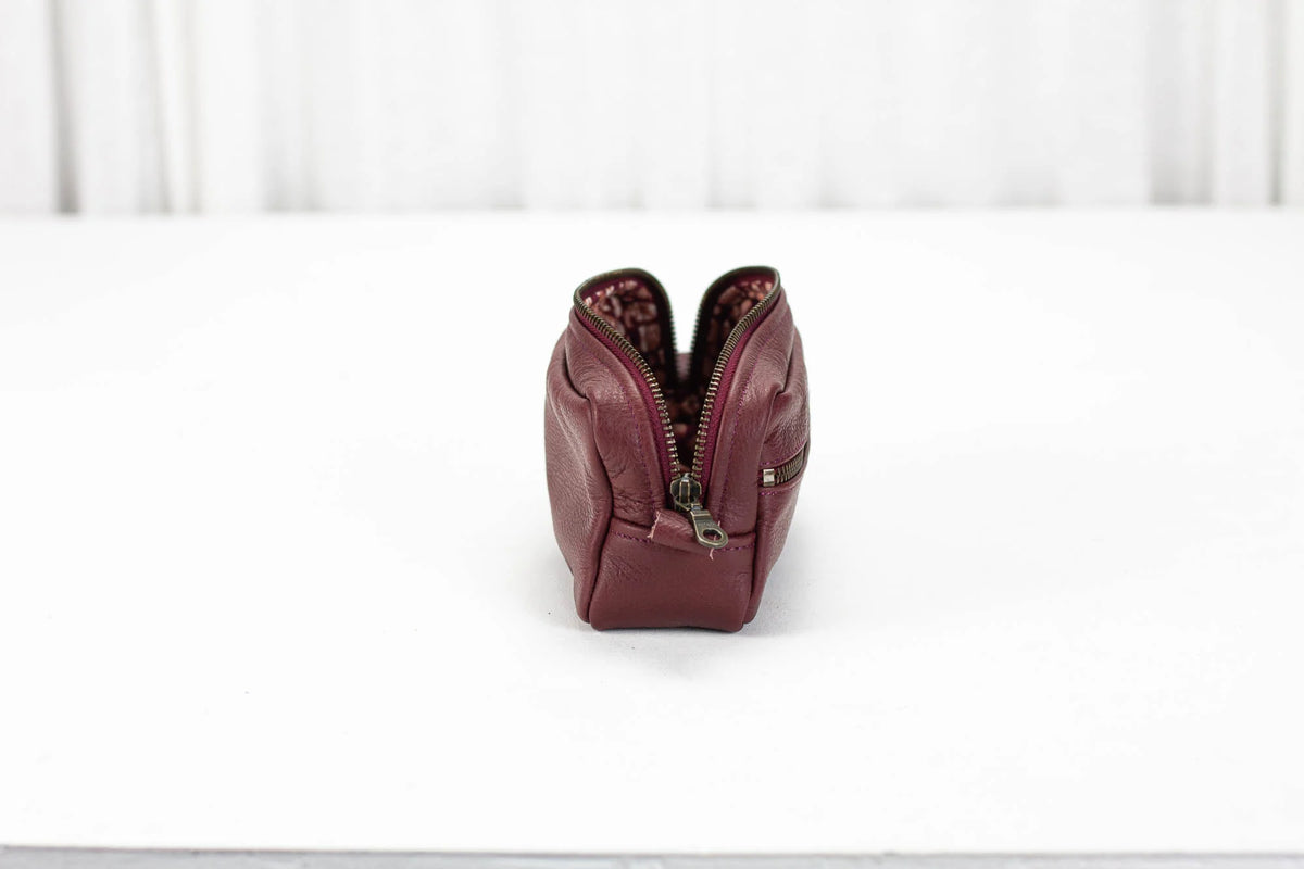 Brick case - Burgundy leather