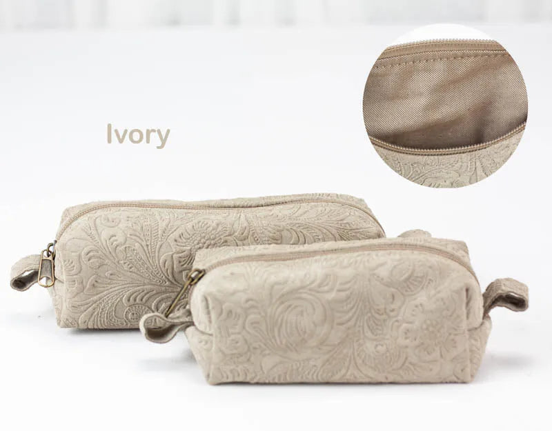 REC & Mini Rec case - Embossed floral leather - milloobags