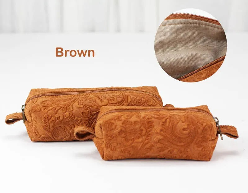 REC & Mini Rec case - Embossed floral leather - milloobags