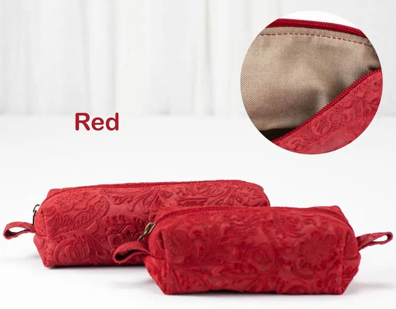 REC & Mini Rec case - Embossed floral leather - milloobags