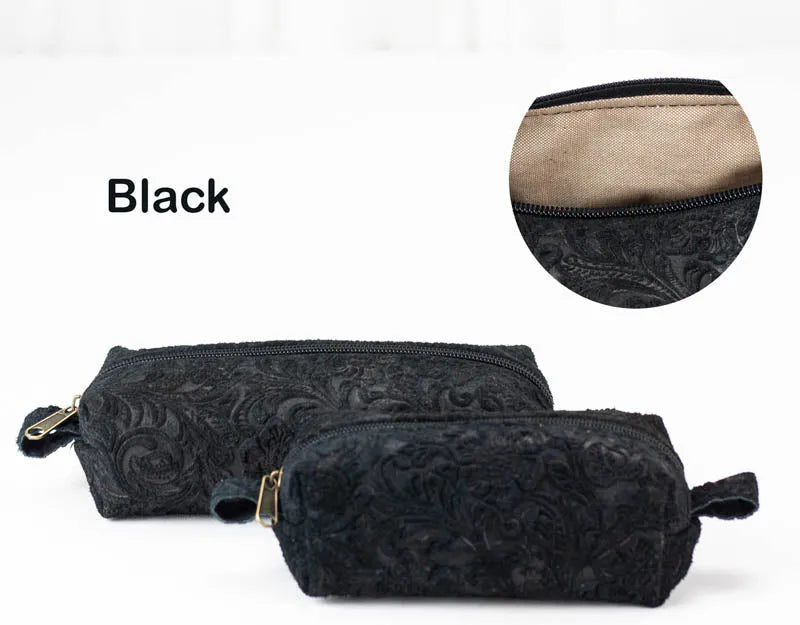 REC & Mini Rec case - Embossed floral leather - milloobags