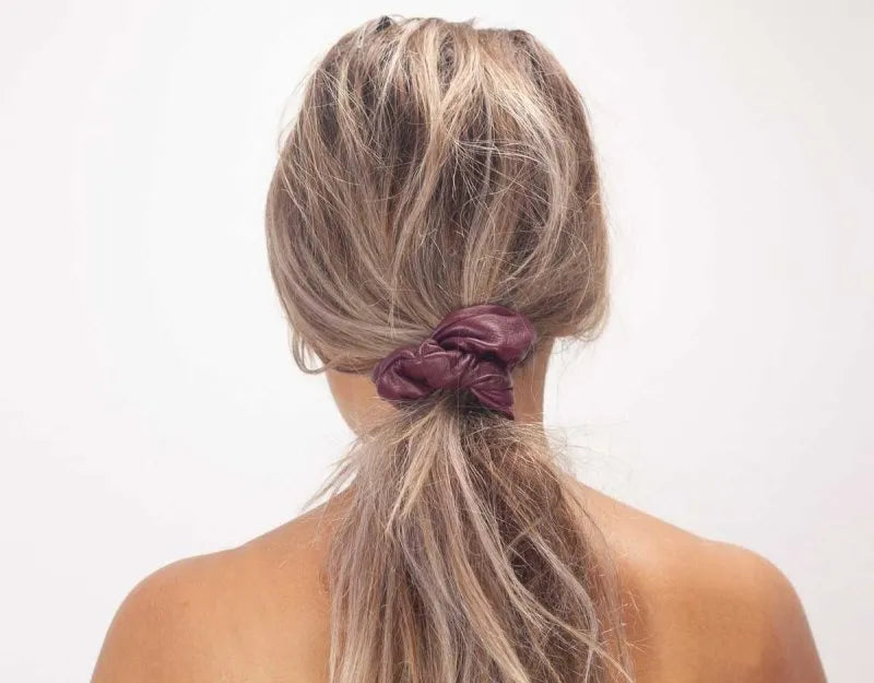 Genuine leather scrunchies - Various colors - milloobags