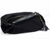 Kallia mini bag - Black canvas and Black leather - milloobags