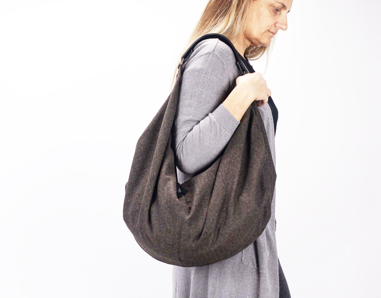 Kallia bag in Fabric with Leather