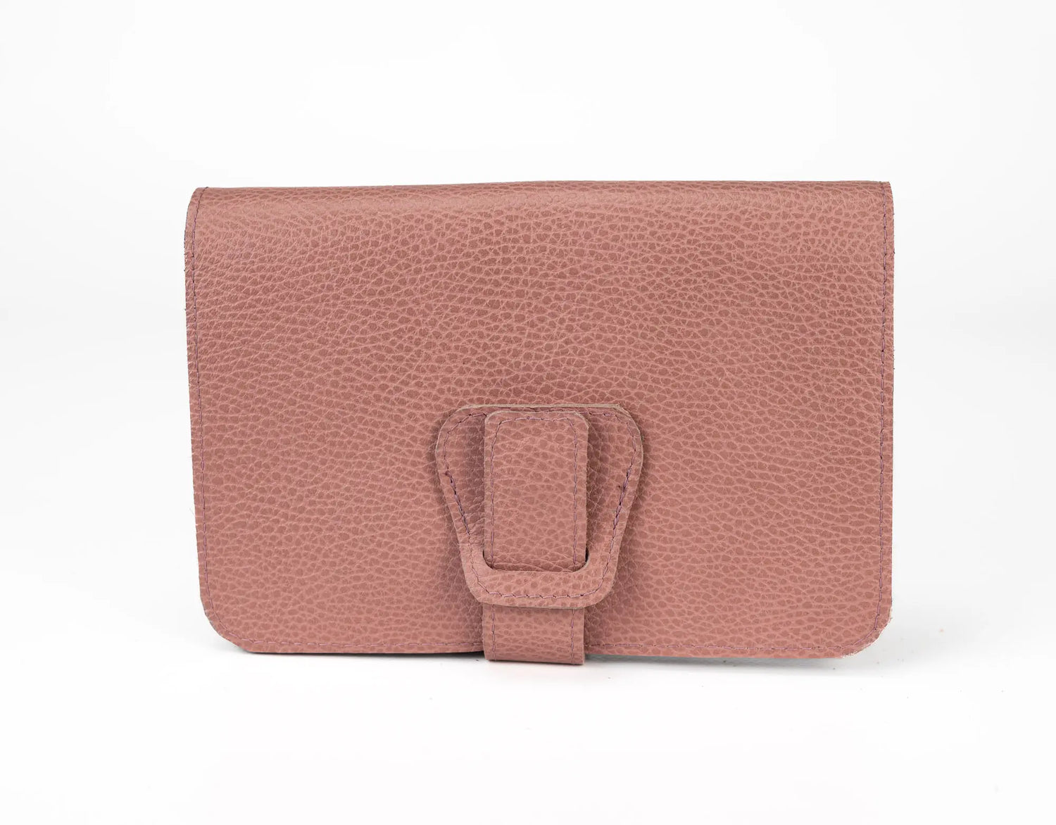 Iole Leather Wallet - Dusty Pink Leather