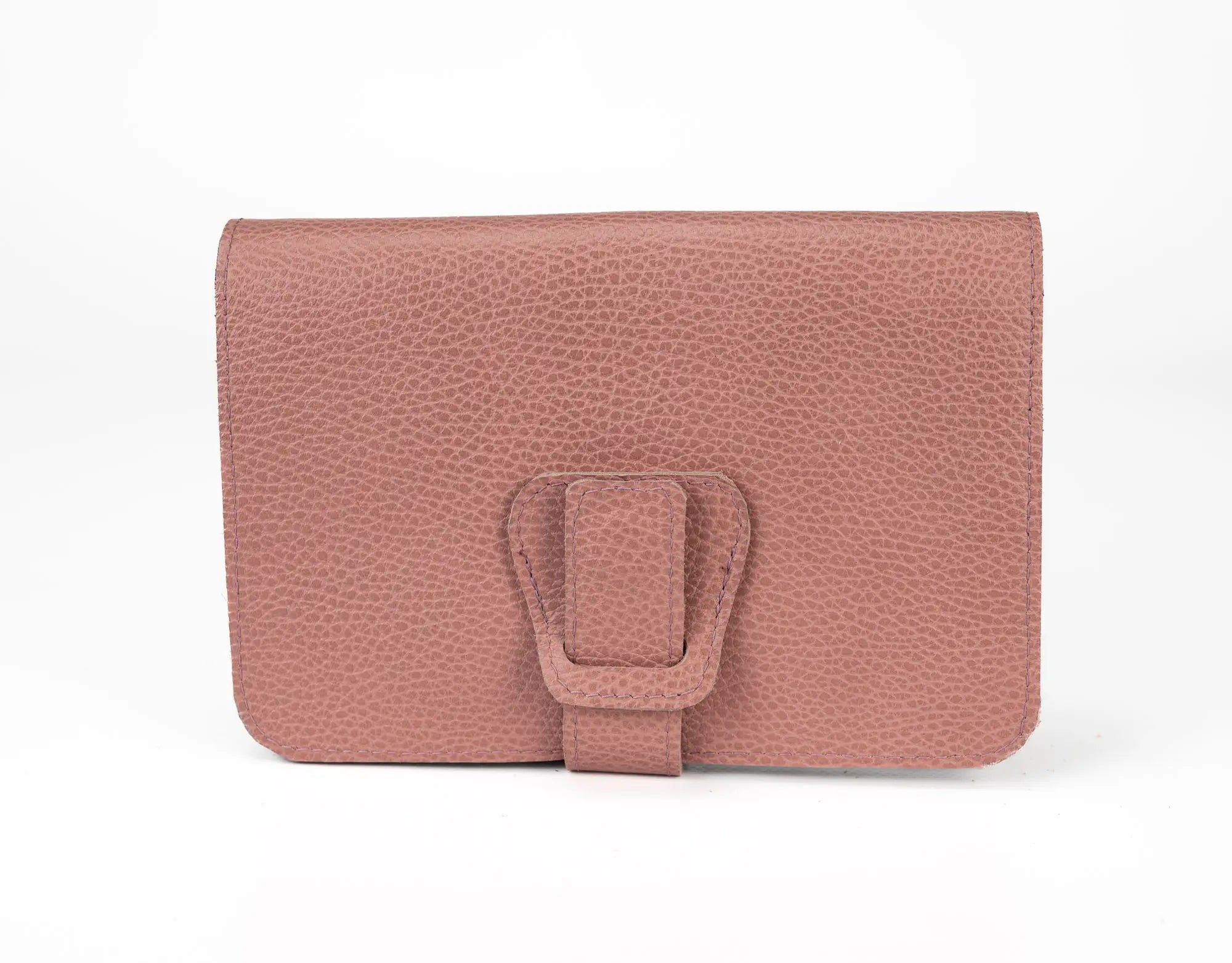 Iole Leather Wallet - Dusty Pink Leather