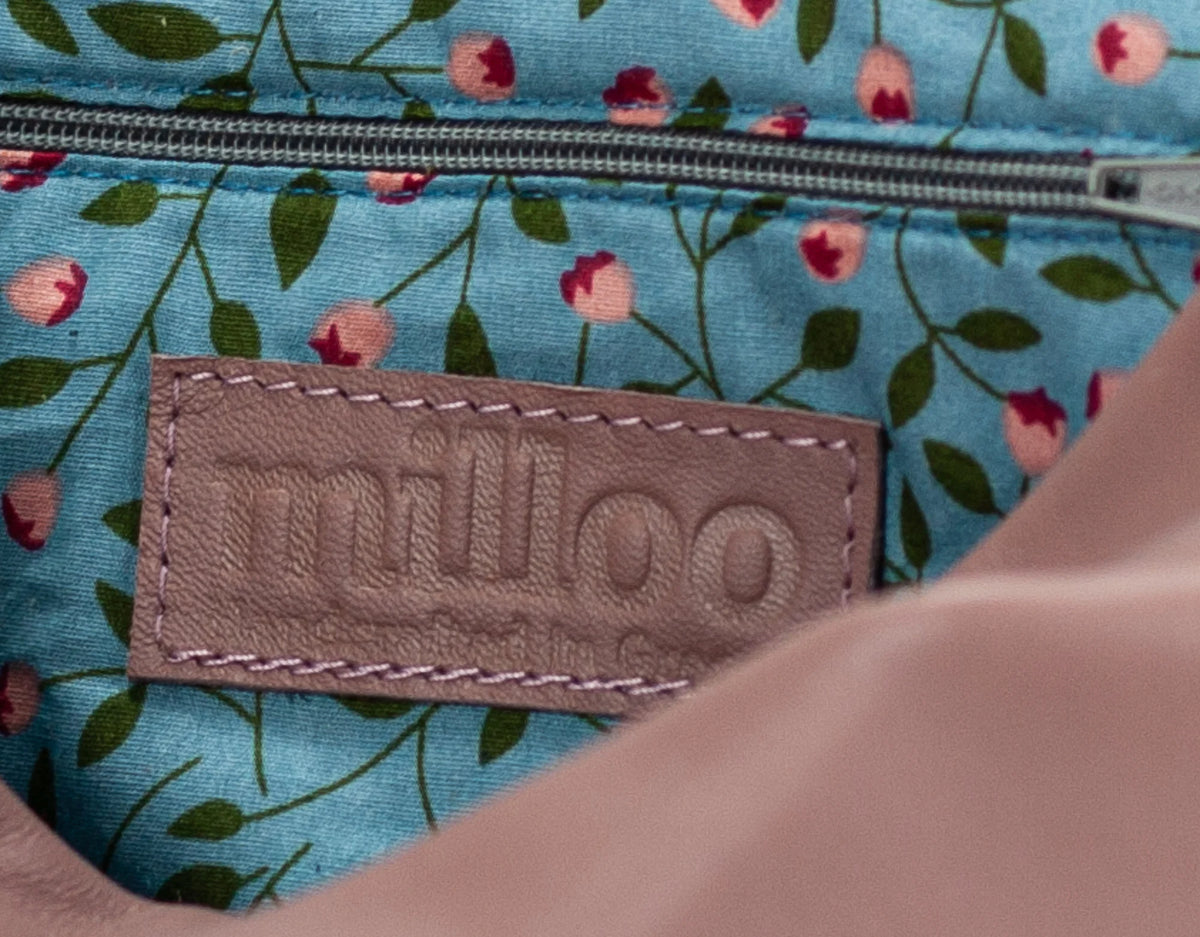 Ydra organizer - Rosy brown leather