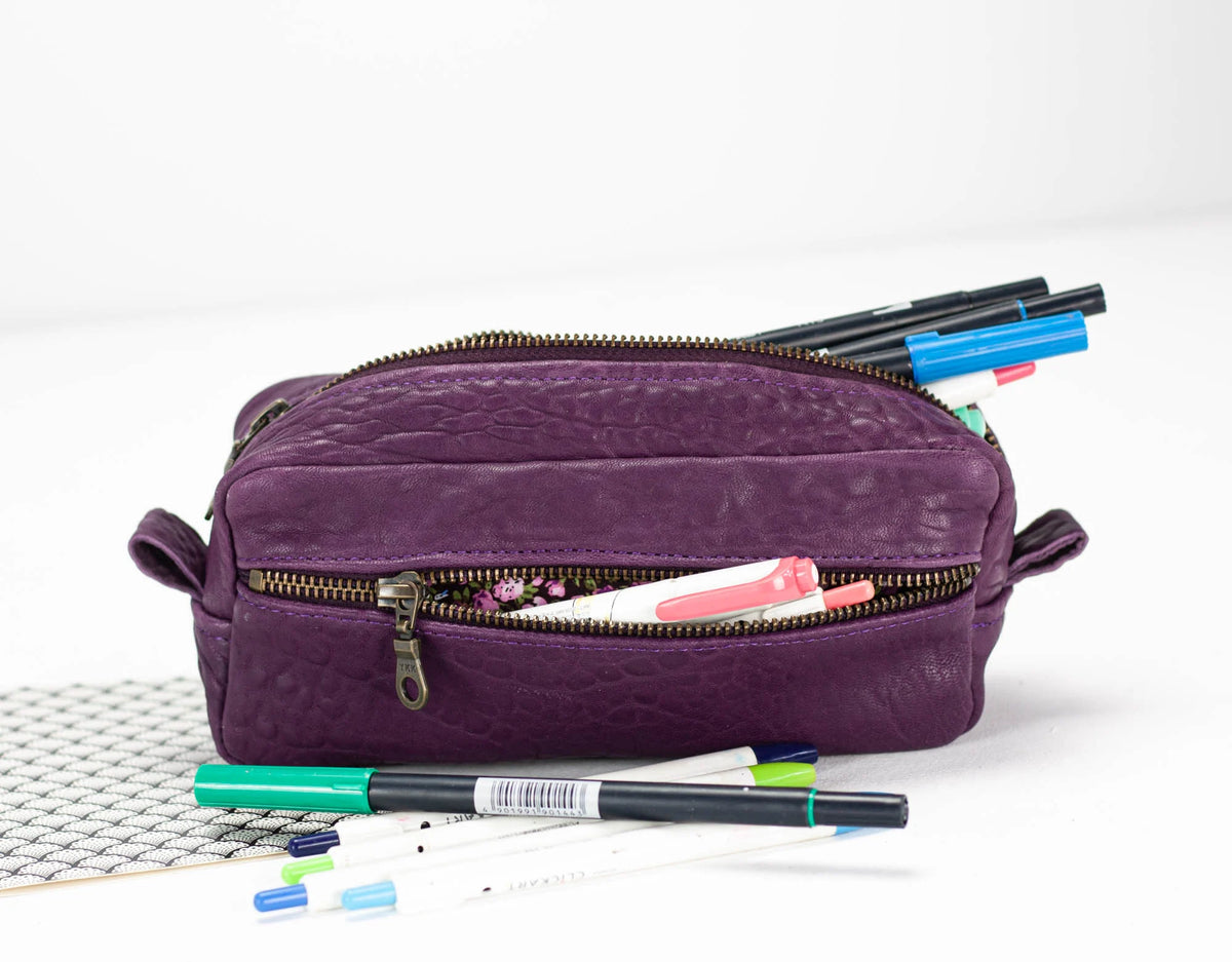 Brick case - Imperial purple leather