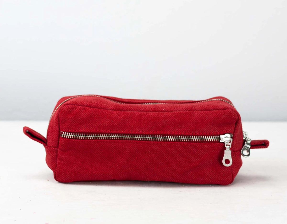 Brick case - Red cotton canvas