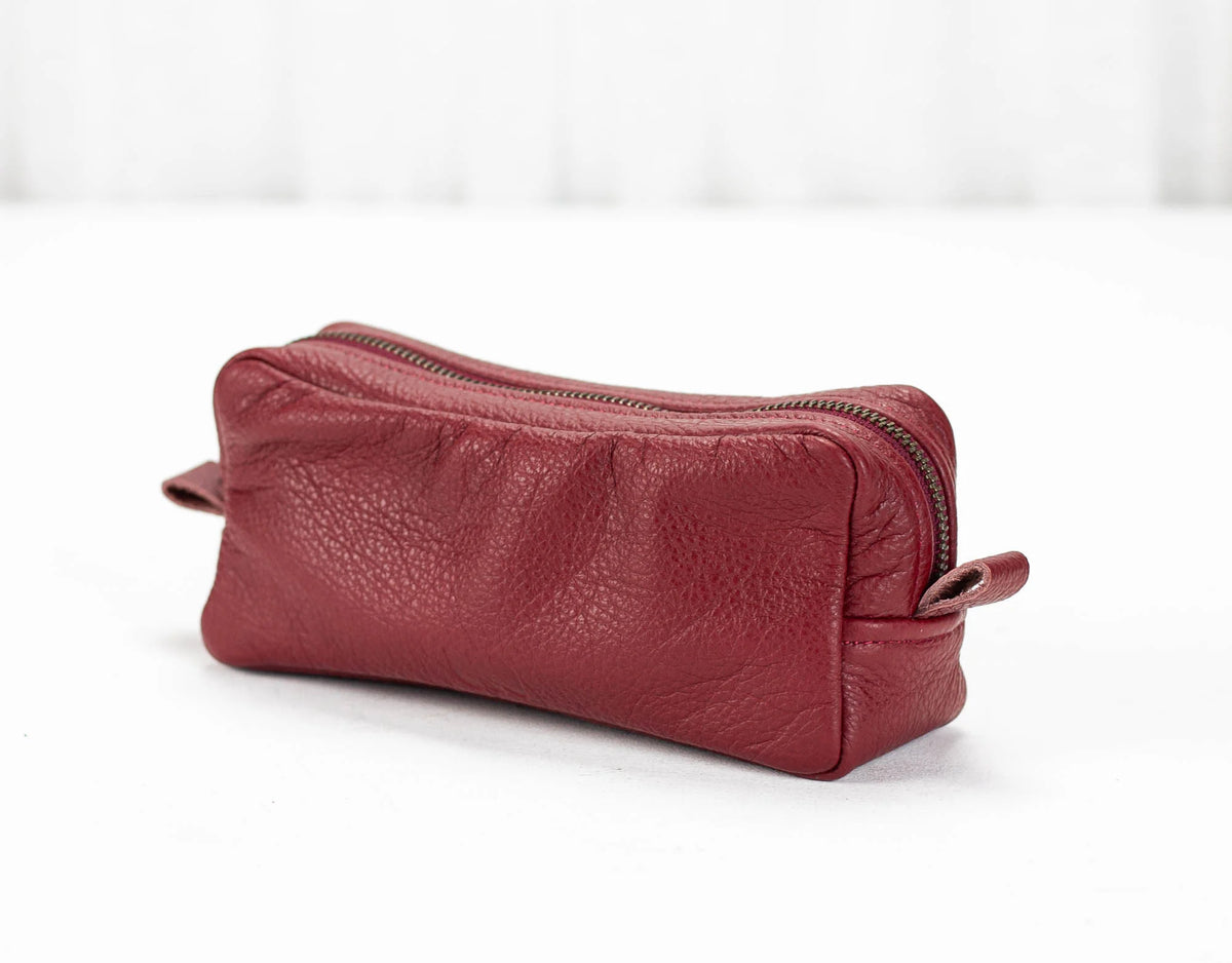 Brick case - Deep red leather