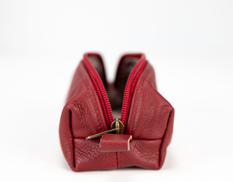 REC case - Deep red leather