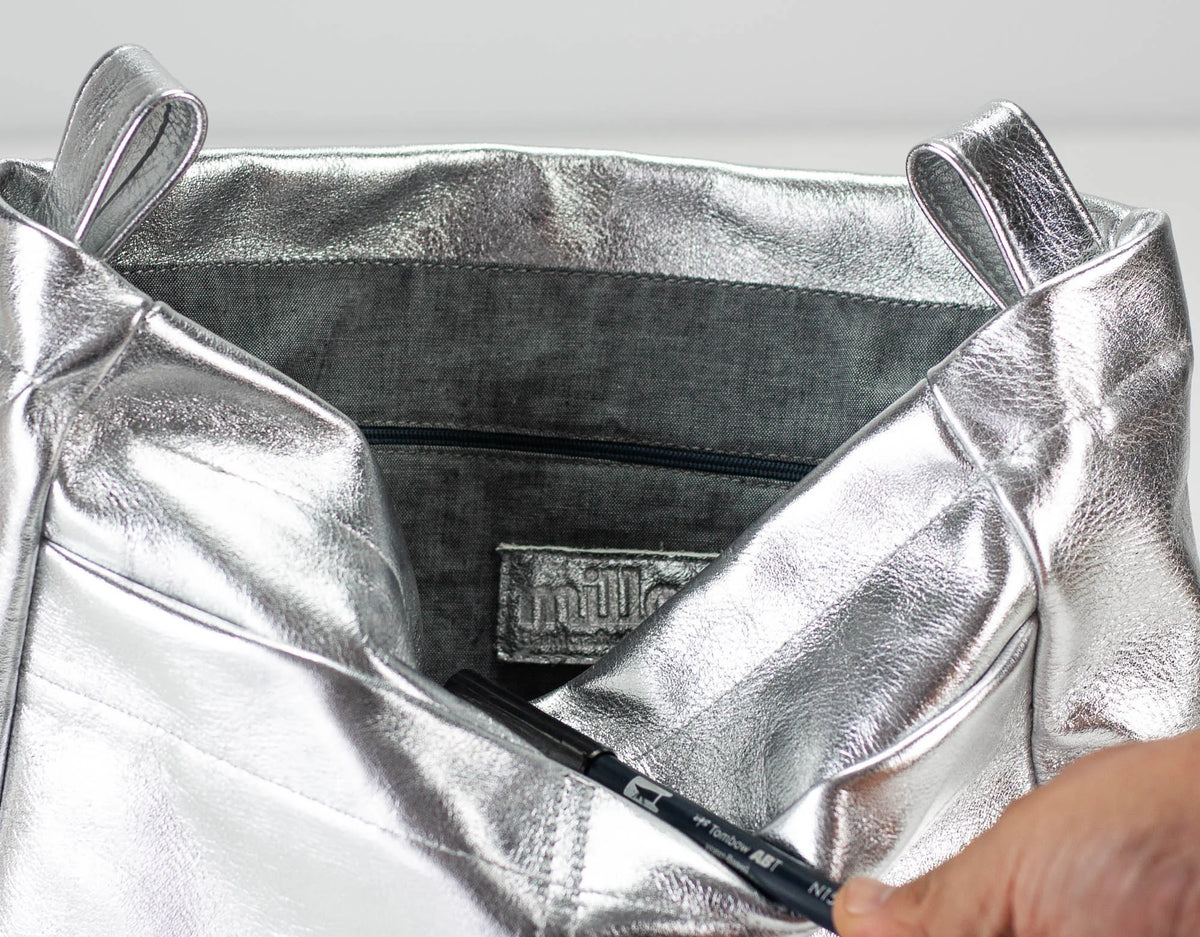 Purse Insert - Bronze, Gold or Silver leather