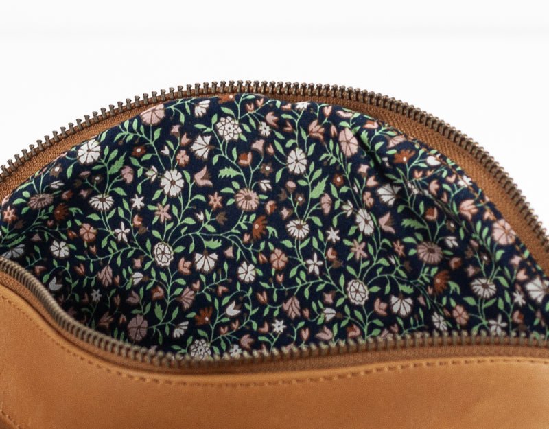 Haris fanny pack - Tabac brown handwoven leather - milloobags