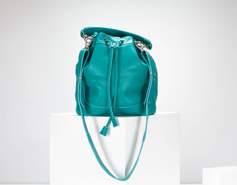 Danae bag - Turquoise leather