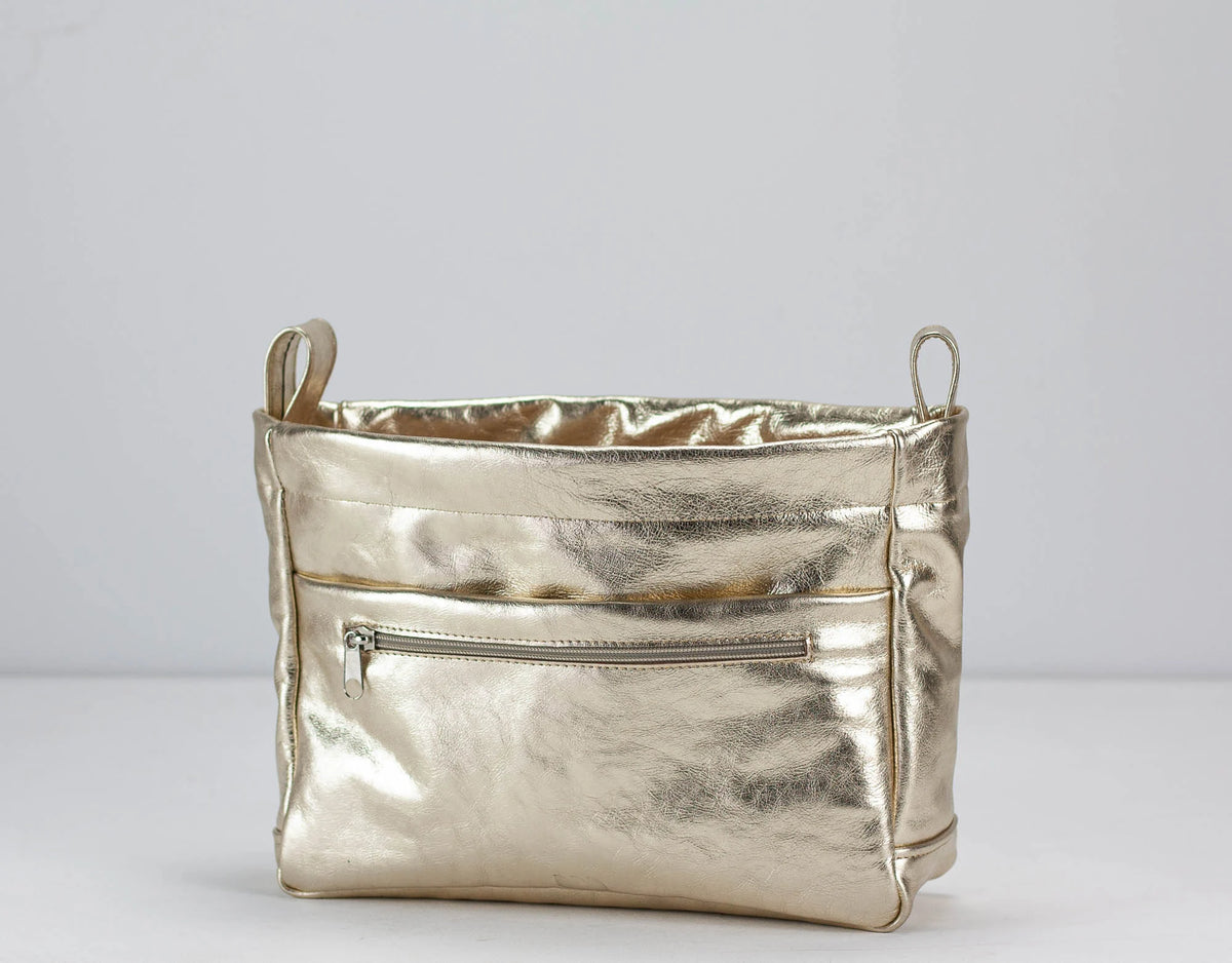 Purse Insert - Bronze, Gold or Silver leather