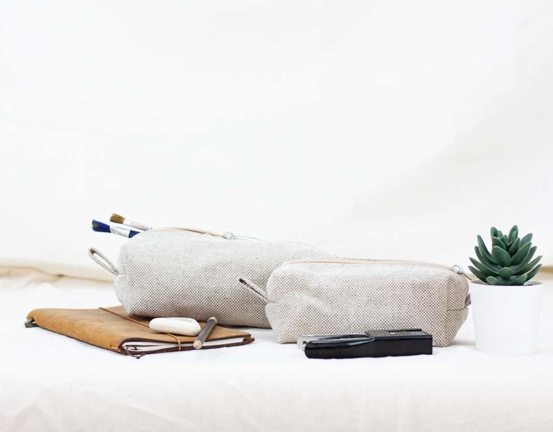 REC case - Offwhite canvas - milloobags