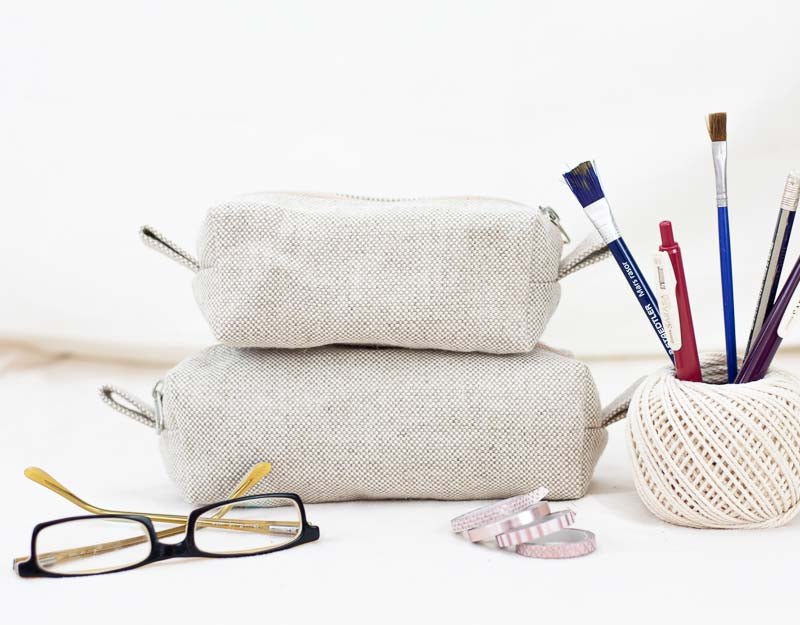 REC case - Offwhite canvas - milloobags